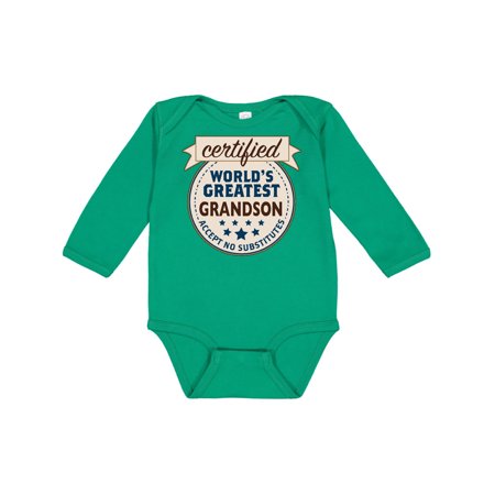 Inktastic Certified World s Greatest Grandson Accept No Substitutes Gift Baby Boy Long Sleeve Bodysuit
Inktastic Certified World s Greatest Grandson Accept No Substitutes Gift Baby Boy Long Sleeve Bodysuit