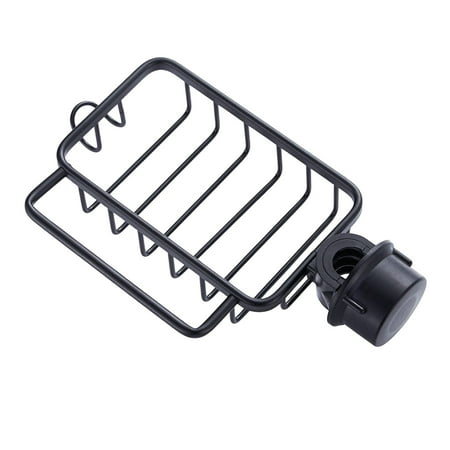 Detachable Storage Rack Portable Accessories Punch-free Space Saving Container Black