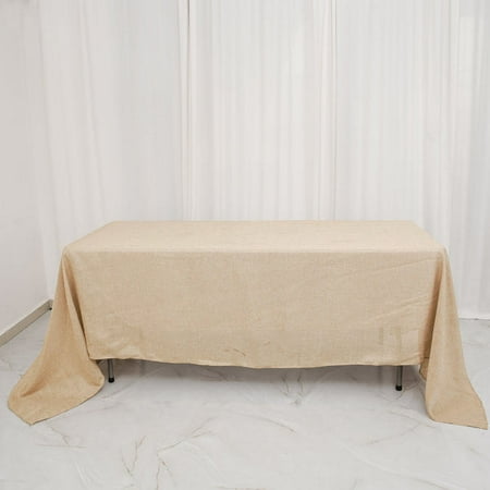 Efavormart 60 x126 Natural Jute Faux Burlap Round Tablecloth | Boho Chic Table Linen
Efavormart 60 x126 Natural Jute Faux Burlap Round Tablecloth | Boho Chic Table Linen