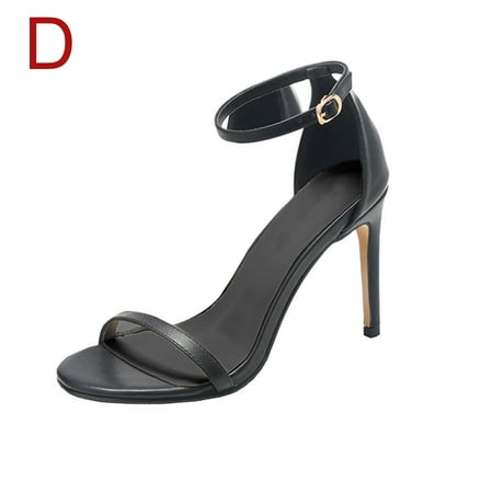 Sunvit Womens Heeled Sandals- Minimalistic Casual Solid Color Flock New Style Fashion Buckle Summer Sandals #157 Black-5.5
Sunvit Womens Heeled Sandals- Minimalistic Casual Solid Color Flock New Style Fashion Buckle Summer Sandals #157 Black-5.5