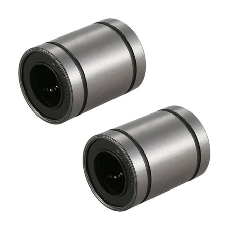 2X LM16UU 16mm Interior Dia. Rubber Gasket Linear Motion Bearings