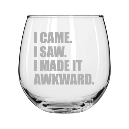 Wine Glass for Red or White Wine I Came I Saw I Made It Awkward Introvert Funny (16 oz Stemless)
Wine Glass for Red or White Wine I Came I Saw I Made It Awkward Introvert Funny (16 oz Stemless)