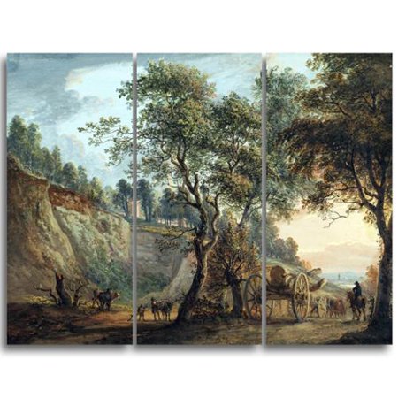 DESIGN ART 'Paul Sandby - View at Charlton' Canvas Art Print