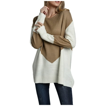 Women s Fall Clothes Maternity Clothes Women s Sweaters Mint Green Cardigan Long Temperament Loose Round Neck Stitching Knitted Long-Sleeved Sweater Neck Sweater Neck Sweatshirts (S A-yellow) TBKOMH
Women s Fall Clothes Maternity Clothes Women s Sweaters Mint Green Cardigan Long Temperament Loose Round Neck Stitching Knitted Long-Sleeved Sweater Neck Sweater Neck Sweatshirts (S A-yellow) TBKOMH