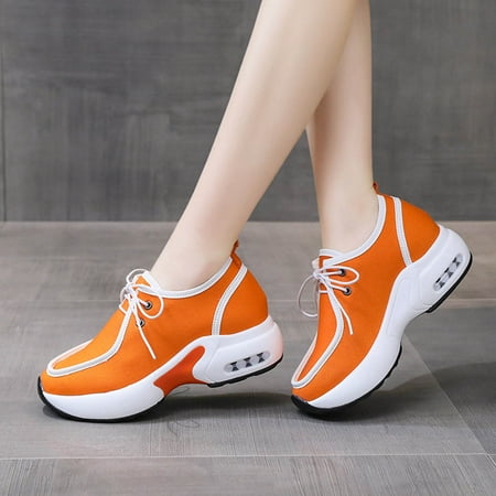 Summer Savings Clearance UMfun Women Wide Sneakers Fashionable Outdoor Shoes Thick Sole Colorblock Lace-Up Deep Mouth Breathable SneakersOrange
Summer Savings Clearance UMfun Women Wide Sneakers Fashionable Outdoor Shoes Thick Sole Colorblock Lace-Up Deep Mouth Breathable SneakersOrange
