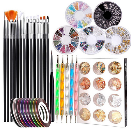 NailArtBrushesSetwithAcrylicNailDrawingPaintingDesignerBrush NailArtDottingPenToolsKit NailFoil ManicureTape
NailArtBrushesSetwithAcrylicNailDrawingPaintingDesignerBrush NailArtDottingPenToolsKit NailFoil ManicureTape