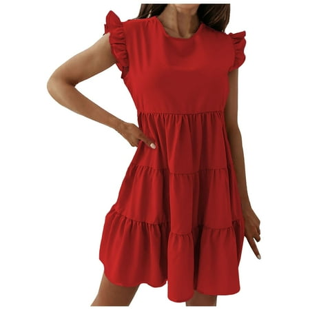 ZIZOCWA Women S Dresses Casual Ruffle Dress Women Women Summer Solid Short Sleeve Casual Loose Ruffle Stitching Cupcake Dress Flannel Pajamas Women Dress
ZIZOCWA Women S Dresses Casual Ruffle Dress Women Women Summer Solid Short Sleeve Casual Loose Ruffle Stitching Cupcake Dress Flannel Pajamas Women Dress
