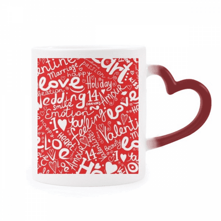 Love Marriage Celebration Valentine s Day Heat Sensitive Mug Red Color Changing Stoneware Cup
Love Marriage Celebration Valentine s Day Heat Sensitive Mug Red Color Changing Stoneware Cup