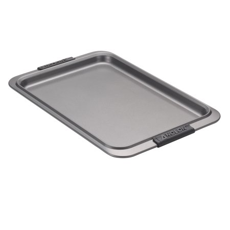 Anolon Advanced Bakeware Nonstick Cookie Sheet 10-Inch x 15-Inch Gray with Silicone Grips
Anolon Advanced Bakeware Nonstick Cookie Sheet 10-Inch x 15-Inch Gray with Silicone Grips