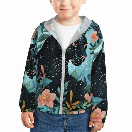 Gaeub Black Panther Floral Illustration Print Athletic Sun Protection Hoodie for Kids Long Sleeve Outdoor UV Shirt Running Fishing Top for Boys Girls-2 Years
Gaeub Black Panther Floral Illustration Print Athletic Sun Protection Hoodie for Kids Long Sleeve Outdoor UV Shirt Running Fishing Top for Boys Girls-2 Years