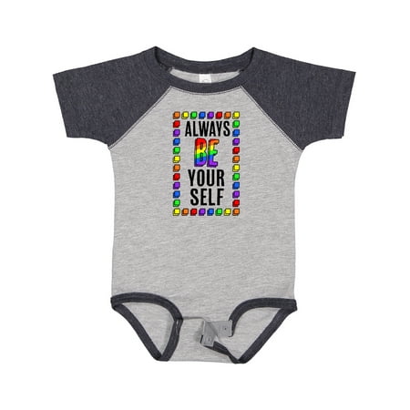 Inktastic Always Be Yourself- LGBT Rainbow Gift Baby Boy or Baby Girl Bodysuit