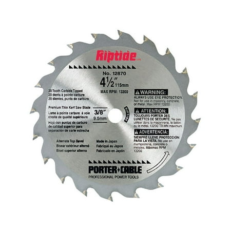 Porter-Cable 12870 4-1\/2 in. 20 Tooth ATB Thin Kerf General Purpose Circular Saw Blade
