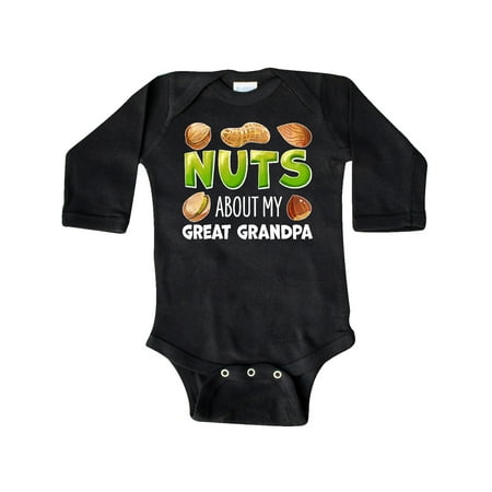 Inktastic Nuts About My Great Grandpa Peanut Almond Pistachio Gift Baby Boy or Baby Girl Long Sleeve Bodysuit
Inktastic Nuts About My Great Grandpa Peanut Almond Pistachio Gift Baby Boy or Baby Girl Long Sleeve Bodysuit