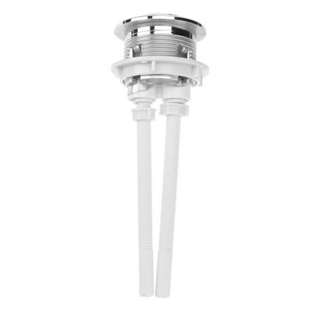 NUOLUX 38mm Toilet Dual Flush Round Head Push Button Electroplating Water Tank