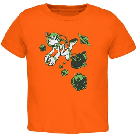 Space Monkey Orange Toddler T-Shirt