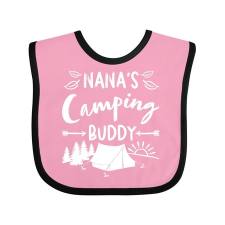 Inktastic Nanas Camping Buddy Gift Baby Boy or Baby Girl Bib