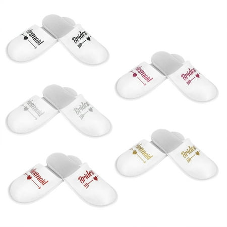 Keenso 5 Pairs Bridesmaid Letters Pattern Disposable Party Slippers Photography Props Wedding Supplies
Keenso 5 Pairs Bridesmaid Letters Pattern Disposable Party Slippers Photography Props Wedding Supplies