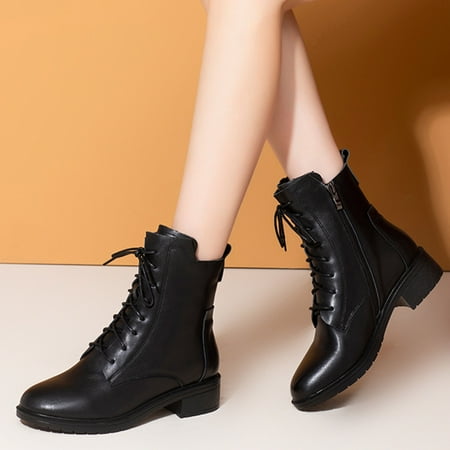 New Years Eve Outfit Womens Boots Shoes Winter Snow Boots For Womenfashion Autumn Winter Women Ankle Boots Low Heel Round Toe Lace Up Side Zipper Solid Color Black Casual Style Gif
New Years Eve Outfit Womens Boots Shoes Winter Snow Boots For Womenfashion Autumn Winter Women Ankle Boots Low Heel Round Toe Lace Up Side Zipper Solid Color Black Casual Style Gif