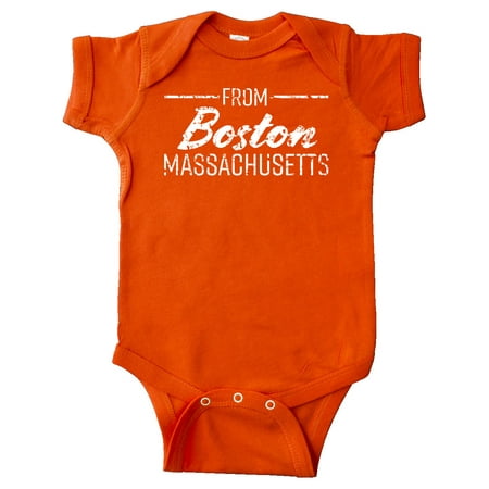 Inktastic From Boston Massachusetts in White Distressed Text Gift Baby Boy or Baby Girl Bodysuit
Inktastic From Boston Massachusetts in White Distressed Text Gift Baby Boy or Baby Girl Bodysuit