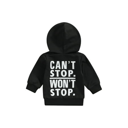 Bagilaanoe Toddler Baby Boy Girl Casual Hoodie Tops 0-5 Years Black Letters Print Long Sleeve Hooded Pullover with Pocket
Bagilaanoe Toddler Baby Boy Girl Casual Hoodie Tops 0-5 Years Black Letters Print Long Sleeve Hooded Pullover with Pocket