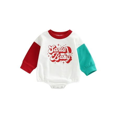 Sunisery Kids Infant Baby Girls Boys Christmas Romper Long Sleeve Round Neck Cartoon/Letter Print Bodysuit
Sunisery Kids Infant Baby Girls Boys Christmas Romper Long Sleeve Round Neck Cartoon/Letter Print Bodysuit