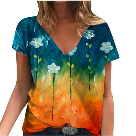 kakina CMSX Plus Size Blouse Clearance Women s Summer V-Neck Short Sleeve Print T-shirt Blouse
kakina CMSX Plus Size Blouse Clearance Women s Summer V-Neck Short Sleeve Print T-shirt Blouse