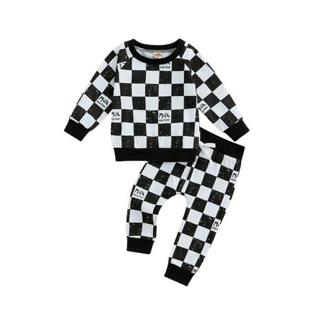 jaweiwi Infant Baby 2Pcs Fall Spring Outfits Set Long Sleeve Checkerboard Letter Print Tops + Pants Set 1 2 3 4 5 6Years
jaweiwi Infant Baby 2Pcs Fall Spring Outfits Set Long Sleeve Checkerboard Letter Print Tops + Pants Set 1 2 3 4 5 6Years