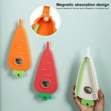 ZES Bottle Opener Anti-slip Strip Triangular Point Magnet Design Hanging Storage Decap Carrot Modelling Fridge Sticker Drink Opener Kitchen Gadget
ZES Bottle Opener Anti-slip Strip Triangular Point Magnet Design Hanging Storage Decap Carrot Modelling Fridge Sticker Drink Opener Kitchen Gadget