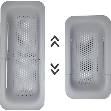 Makerstep Over the Sink Colander Strainer Basket Expandable Wash Drain and Dry Multifunctional Kitchen Gadgets Gray
Makerstep Over the Sink Colander Strainer Basket Expandable Wash Drain and Dry Multifunctional Kitchen Gadgets Gray