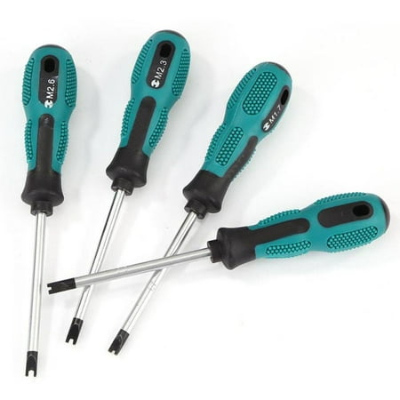 4Pcs U-Type Magnetic Screwdriver Set 1.7/2.0/2.3/2.6Mm Home Use Repair Hand Tool
4Pcs U-Type Magnetic Screwdriver Set 1.7/2.0/2.3/2.6Mm Home Use Repair Hand Tool