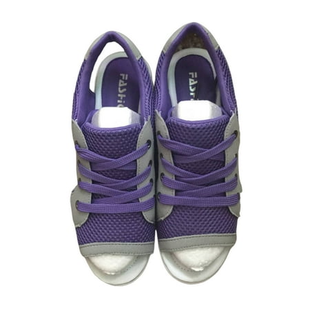 Woobling Ladies Wedge Sandal Cutout Summer Shoes Peep Toe Platform Sandals Womens Casual Walking Shoe Patchwork Mesh Non-slip Purple 8
Woobling Ladies Wedge Sandal Cutout Summer Shoes Peep Toe Platform Sandals Womens Casual Walking Shoe Patchwork Mesh Non-slip Purple 8