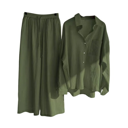 Colisha Ladies Nightwear Solid Color Pajamas Lapel Neck Sleepwear Blouse Summer Long Sleeve Pjs Green 5XL
Colisha Ladies Nightwear Solid Color Pajamas Lapel Neck Sleepwear Blouse Summer Long Sleeve Pjs Green 5XL