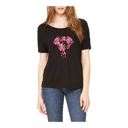 Diamond Flowers Melting Bleeding Dripping Womens Shirts Slouchy