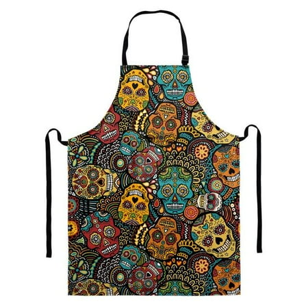 Vintage Sugar Skull Pattern Apron for Women Kitchen Accessories Linen Sleeveless Men Apron Kitchen Cooking Tool Delantal
Vintage Sugar Skull Pattern Apron for Women Kitchen Accessories Linen Sleeveless Men Apron Kitchen Cooking Tool Delantal