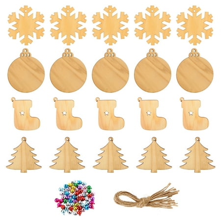 NUOLUX 1 Set/120pcs Wooden Pieces Craft Christmas Theme Hangings Decorative Pendants
NUOLUX 1 Set/120pcs Wooden Pieces Craft Christmas Theme Hangings Decorative Pendants