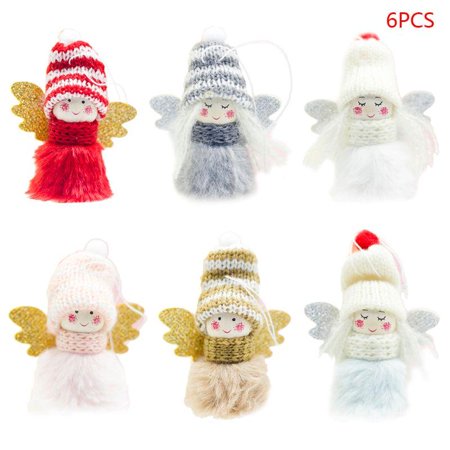 TONKBEEY 6pcs/set Christmas Ornament Angel Plush Doll Xmas Tree Hanging Pendant Home Deco
TONKBEEY 6pcs/set Christmas Ornament Angel Plush Doll Xmas Tree Hanging Pendant Home Deco