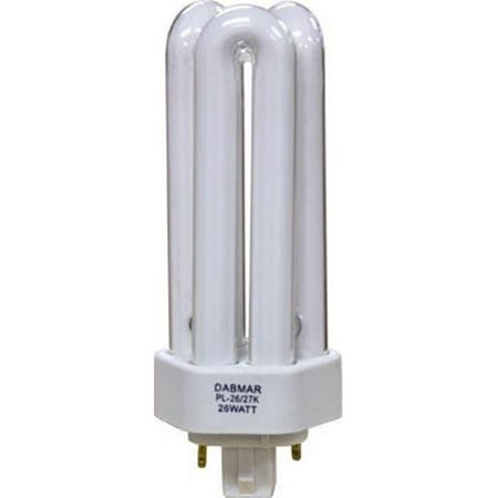 Dabmar Lighting DL-Q26-2P--64K PLQ26 2 Pin 26 watt 64K Flourescent Lamp, White