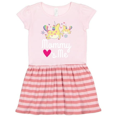 Inktastic Unicorn Mommy Loves Me Girls Gift Toddler Girl Dress