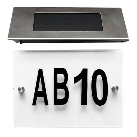 Solar House Number Visible Sign Light Wall Mounted Garden Gate Number Decoration Floating Arabic Numerals with Waterproof Toggle Switch Solar Panel for Garden House
Solar House Number Visible Sign Light Wall Mounted Garden Gate Number Decoration Floating Arabic Numerals with Waterproof Toggle Switch Solar Panel for Garden House