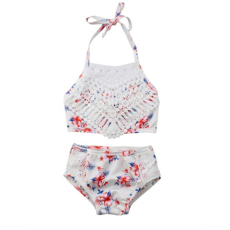 CenturyX Newborn Baby Girls 2Pcs Bikini Set Lace Sling Floral Print Bathing Suit Swimsuit Summer Swimwear White 4-5 Years
CenturyX Newborn Baby Girls 2Pcs Bikini Set Lace Sling Floral Print Bathing Suit Swimsuit Summer Swimwear White 4-5 Years
