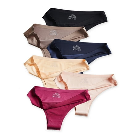 Buankoxy Women Seamless Bikini Underwear Sexy Ice Silk Briefs Panties 6 Pack
Buankoxy Women Seamless Bikini Underwear Sexy Ice Silk Briefs Panties 6 Pack