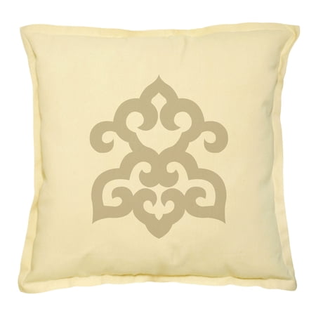 Chinese Pattern-13 Printed Khaki Decorative Pillow Cover Case VPLC_02 Size 18x18