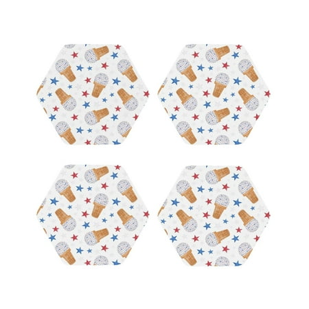 Leather Coasters with Heat-resistant for Drinks Red Blue Stars Ice Cream Print -标题2 Hexagon
Leather Coasters with Heat-resistant for Drinks Red Blue Stars Ice Cream Print -标题2 Hexagon