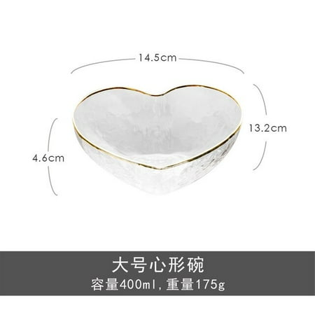 DanceeMangoo Glass Heart Gold Plate Tableware Set Vintage Salad Fruit Dinnerware Dishes Soup Cake Set Bowl Plate Kitchen Decoration
DanceeMangoo Glass Heart Gold Plate Tableware Set Vintage Salad Fruit Dinnerware Dishes Soup Cake Set Bowl Plate Kitchen Decoration