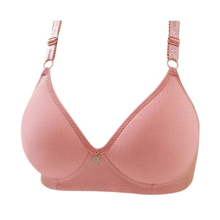 SOOMLON Bras for Women Plus Size Embroidered Comfortable Breathable Bra No Underwire Bra Gym Bras Girls Bra Pink XL
SOOMLON Bras for Women Plus Size Embroidered Comfortable Breathable Bra No Underwire Bra Gym Bras Girls Bra Pink XL