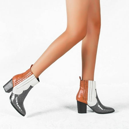 YOTAMI Women s Shoe Shoes Fashion Stitching Color Minimalistic Comfortable Snake Pattern High Heel Thick Heels Boots Vacation Gray 8.5
YOTAMI Women s Shoe Shoes Fashion Stitching Color Minimalistic Comfortable Snake Pattern High Heel Thick Heels Boots Vacation Gray 8.5