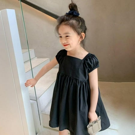 Summer Girls Solid Color Square Collar Puff Sleeves Korean Style Bow Princess Dress
Summer Girls Solid Color Square Collar Puff Sleeves Korean Style Bow Princess Dress