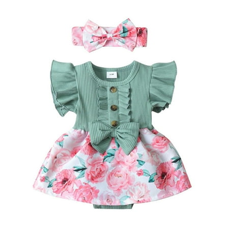 Little Child Girls Dresses Floral Printed Short Sleeve O-Neck Bow Design Fart Crawl Summer Clothes Comfy Soft Sundress For Children
Little Child Girls Dresses Floral Printed Short Sleeve O-Neck Bow Design Fart Crawl Summer Clothes Comfy Soft Sundress For Children