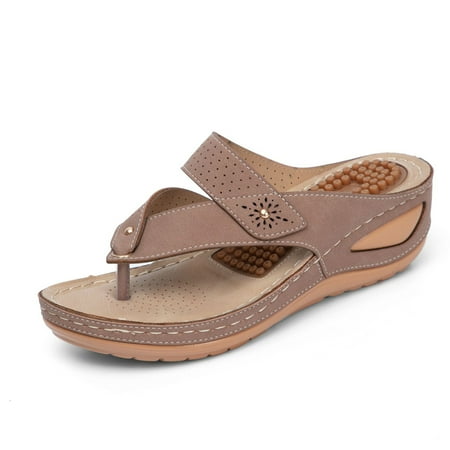 Women Comfy Wedges Sandals Spring Comfortable Slippers for Dresses Jeans Skirts Short Pants 37 Brown
Women Comfy Wedges Sandals Spring Comfortable Slippers for Dresses Jeans Skirts Short Pants 37 Brown