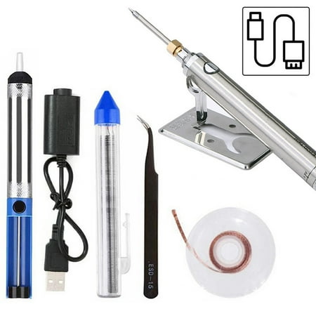 OWSOO Soldering Iron Set Wireless USB Rechargeable Soldering Iron Portable Battery Soldering Iron with USB Welding Tools
OWSOO Soldering Iron Set Wireless USB Rechargeable Soldering Iron Portable Battery Soldering Iron with USB Welding Tools